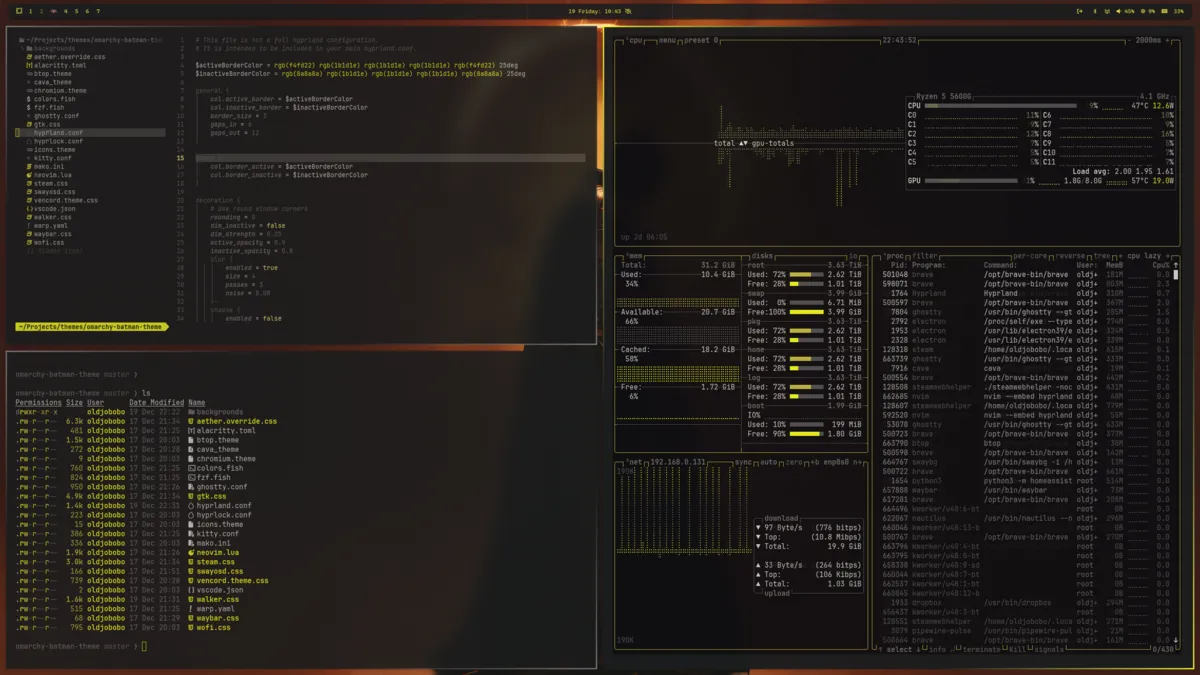 Batman theme screenshot