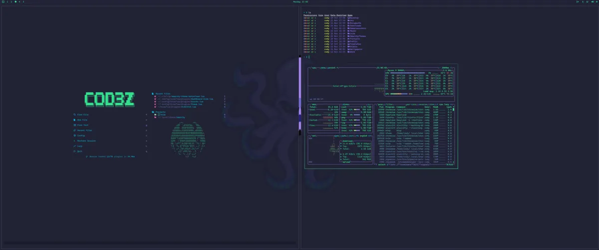Eldritch theme screenshot