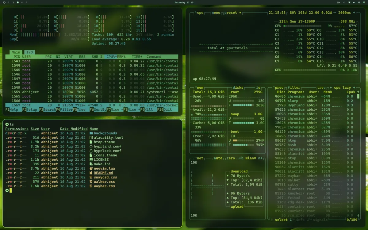 Forest Green theme screenshot