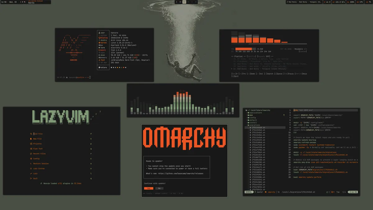 Greek Noir theme screenshot