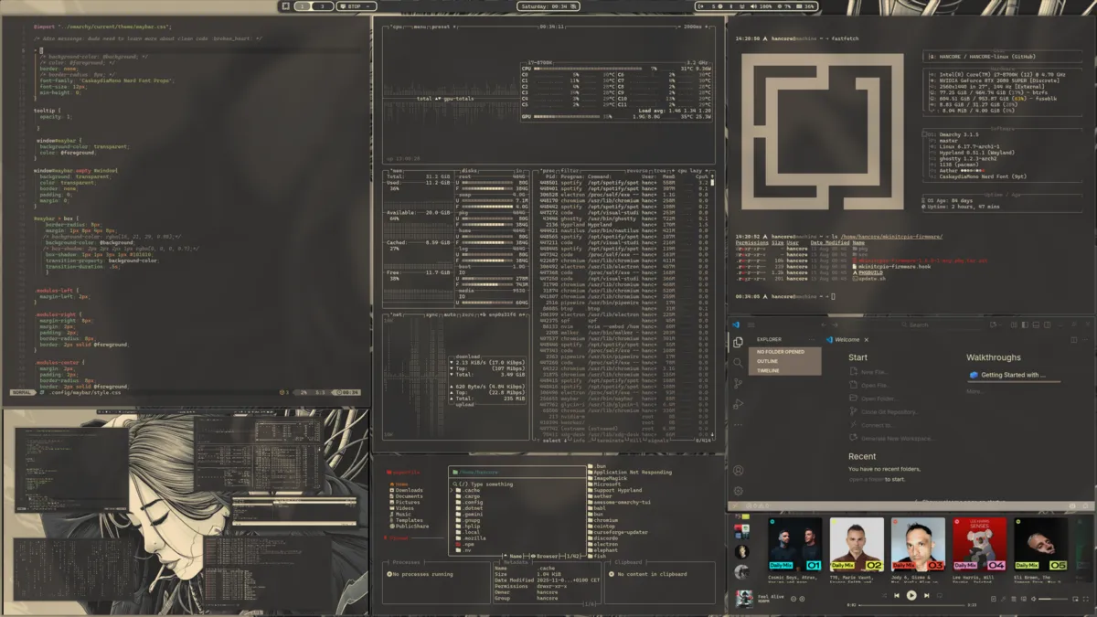 Mechanoonna theme screenshot
