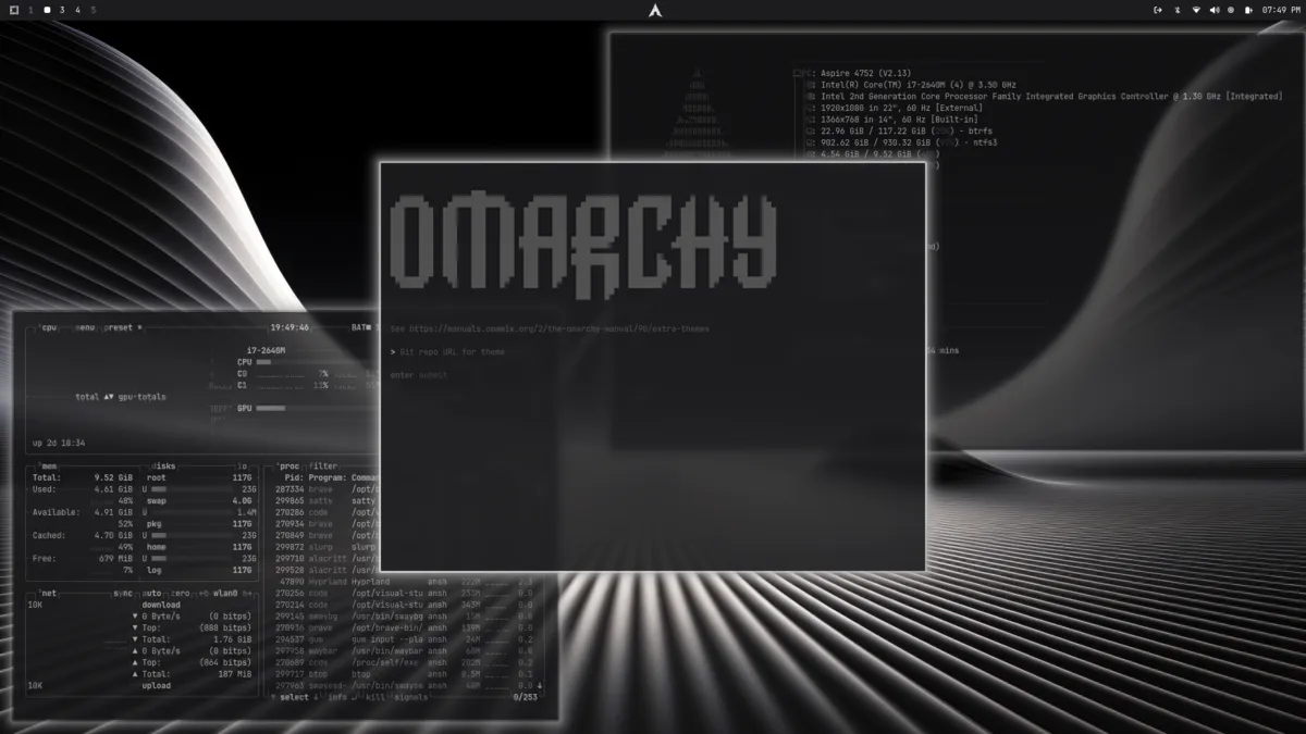 Omacarchy theme screenshot