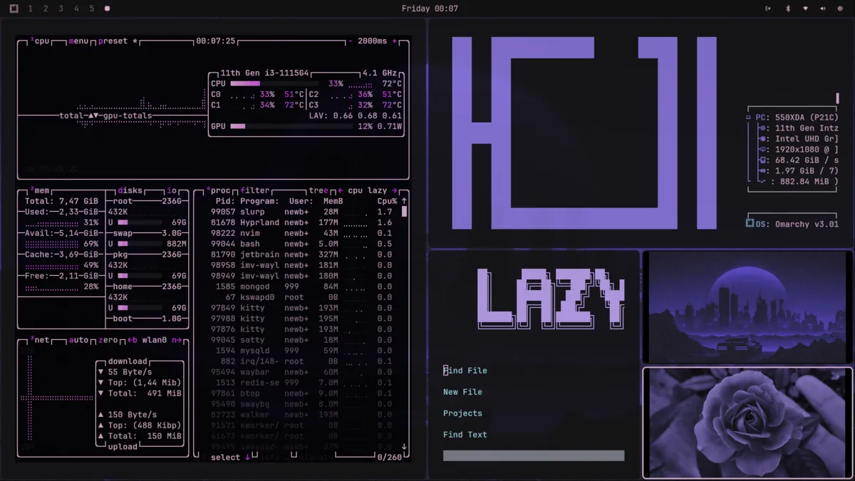 Purplewave theme screenshot