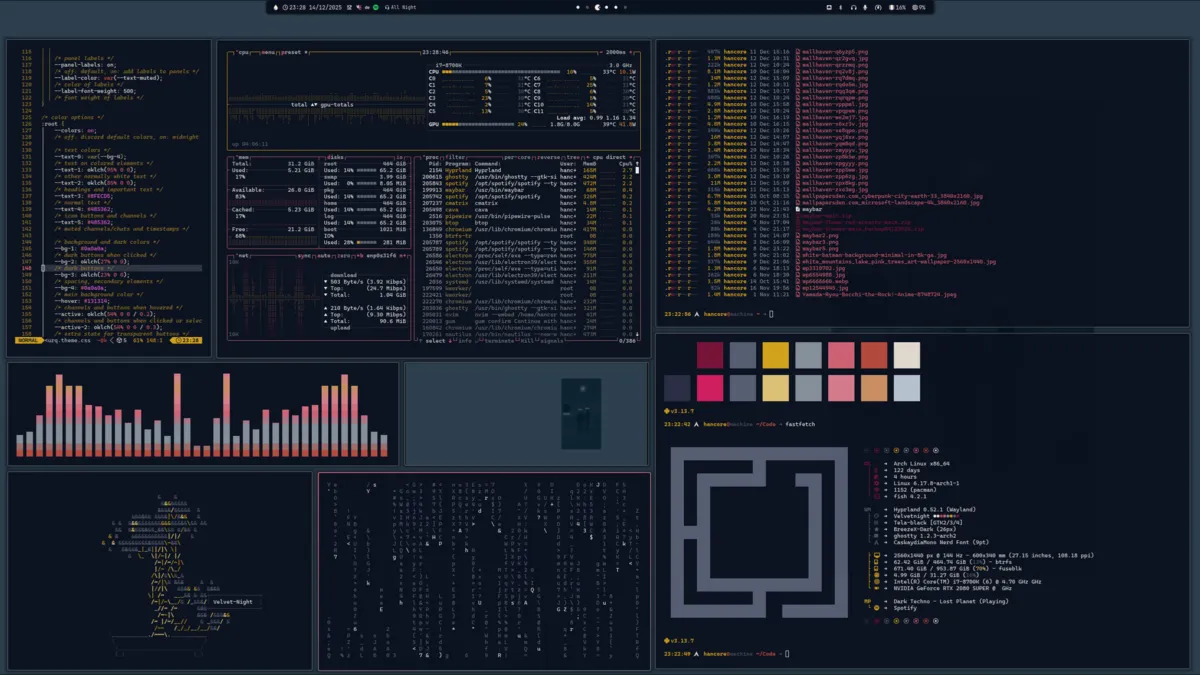 Velvet Night theme screenshot