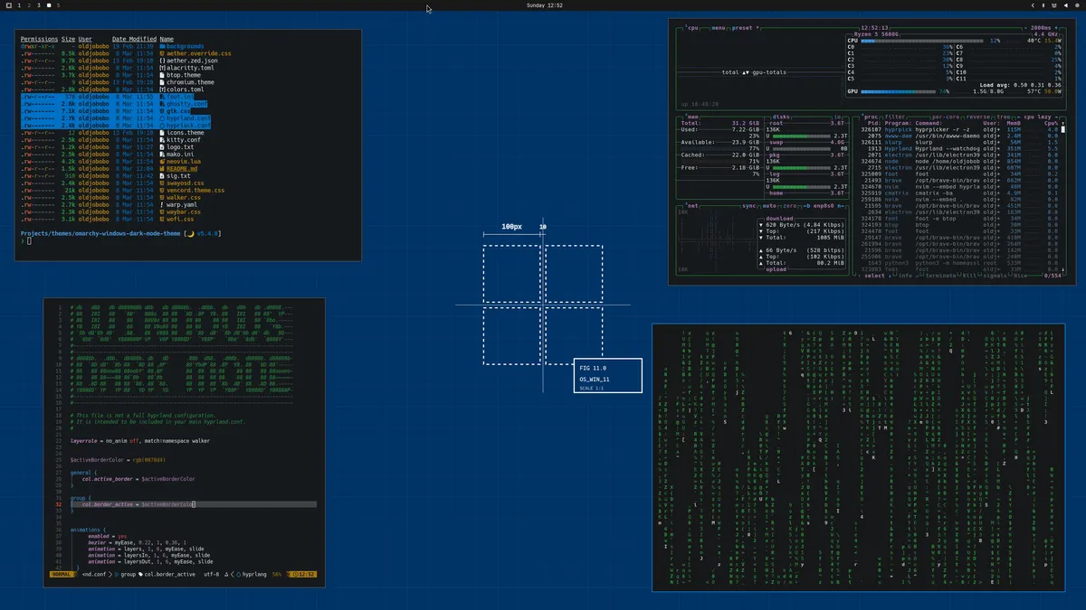 Windows Dark Mode theme screenshot